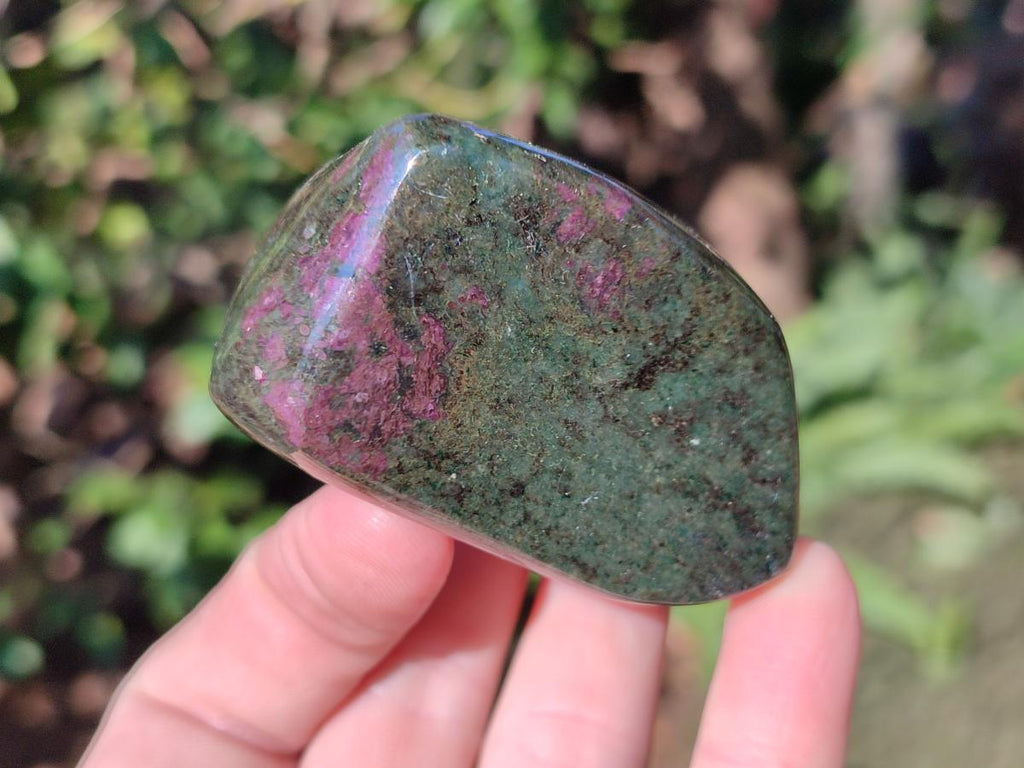 Polished Ruby Corundum In Chrome Verdite Standing Display Pieces x 6 From Mutoko, Zimbabwe - Toprock Gemstones and Minerals 