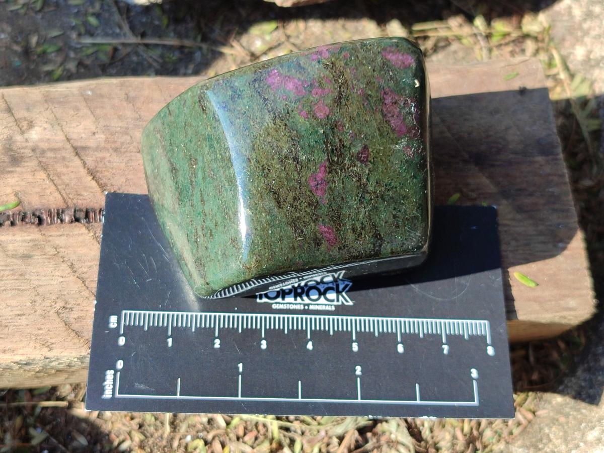 Polished Ruby Corundum In Chrome Verdite Standing Display Pieces x 6 From Mutoko, Zimbabwe - Toprock Gemstones and Minerals 