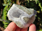 Polished On One Side Blue Lace Agate Geodes x 35 From Nsanje, Malawi - Toprock Gemstones and Minerals 