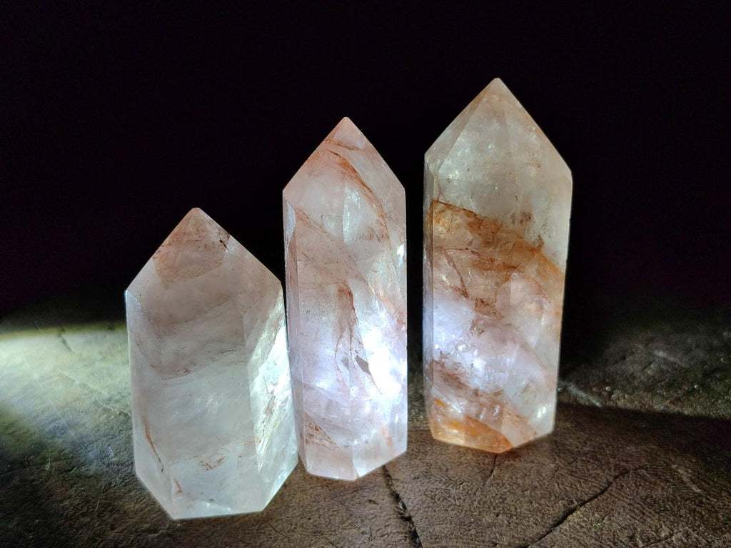 Polished Golden Hematoid Quartz Display Crystals x 12 From Madagascar - Toprock Gemstones and Minerals 