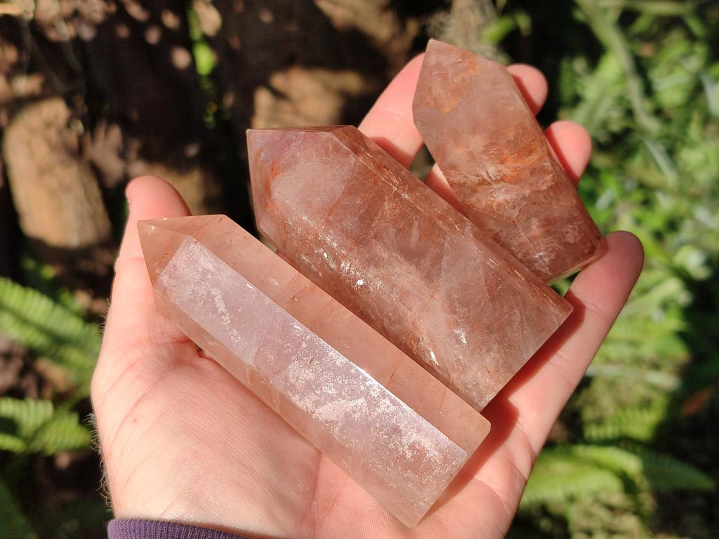 Polished Golden Hematoid Quartz Display Crystals x 12 From Madagascar - Toprock Gemstones and Minerals 