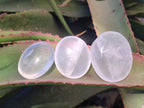 Polished Girasol Pearl Quartz Palm Stones x 24 From Ambatondrazaka, Madagascar - Toprock Gemstones and Minerals 