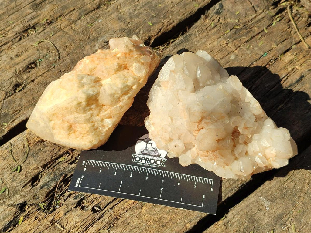 Natural Cascading "Anananas" Candle Quartz Clusters x 6 From Antsirabe, Madagascar - Toprock Gemstones and Minerals 
