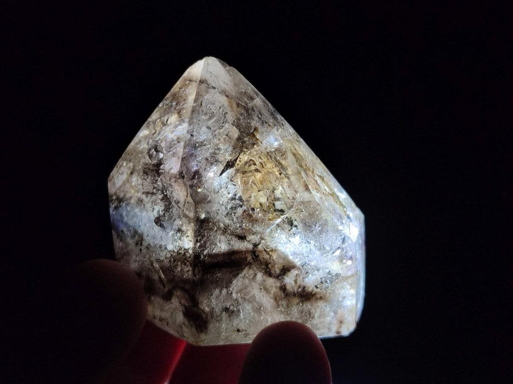 Polished Smokey Window Amethyst Crystals x 6 From Akansobe, Madagascar - Toprock Gemstones and Minerals 
