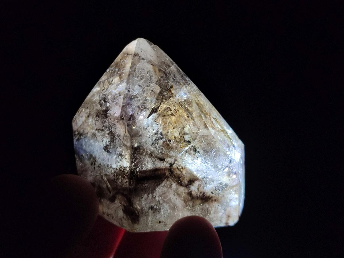 Polished Smokey Window Amethyst Crystals x 6 From Akansobe, Madagascar - Toprock Gemstones and Minerals 