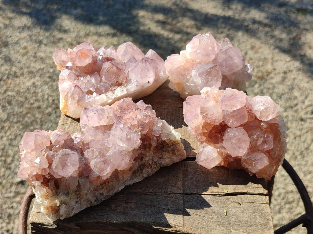 Natural Spirit Amethyst Clusters x 4 From Boekenhouthoek, South Africa - Toprock Gemstones and Minerals 