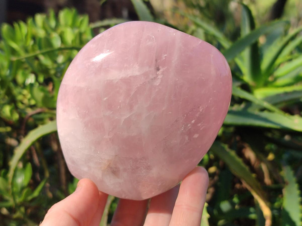 Polished Rose Quartz Standing Display Pieces x 3 From Zimbabwe - Toprock Gemstones and Minerals 