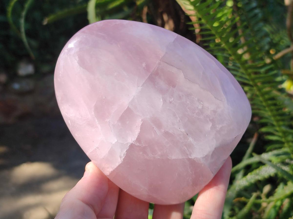 Polished Rose Quartz Standing Display Pieces x 3 From Zimbabwe - Toprock Gemstones and Minerals 