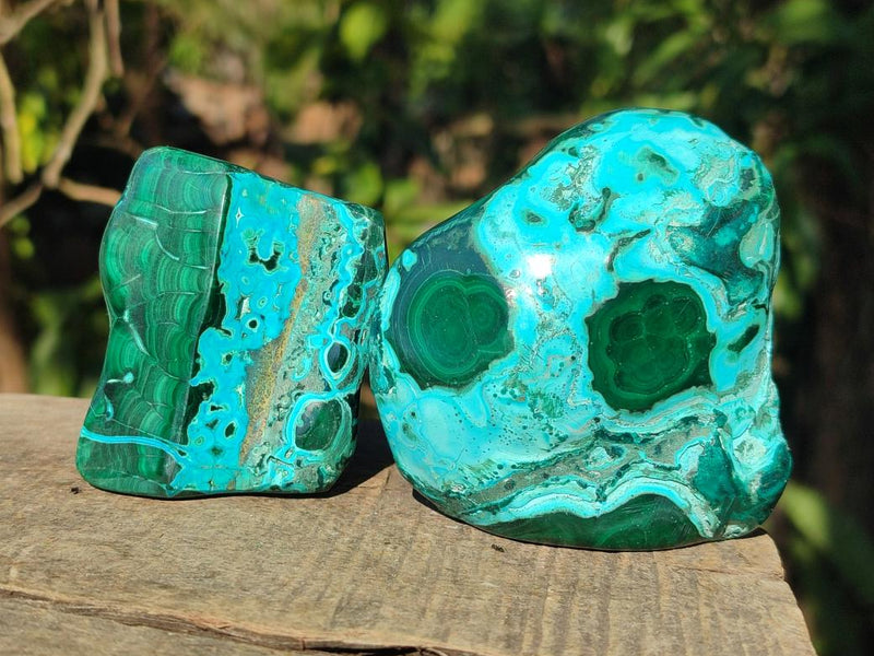 Polished Malacolla Free Forms x 6 From Kulukuluku, Congo - Toprock Gemstones and Minerals 