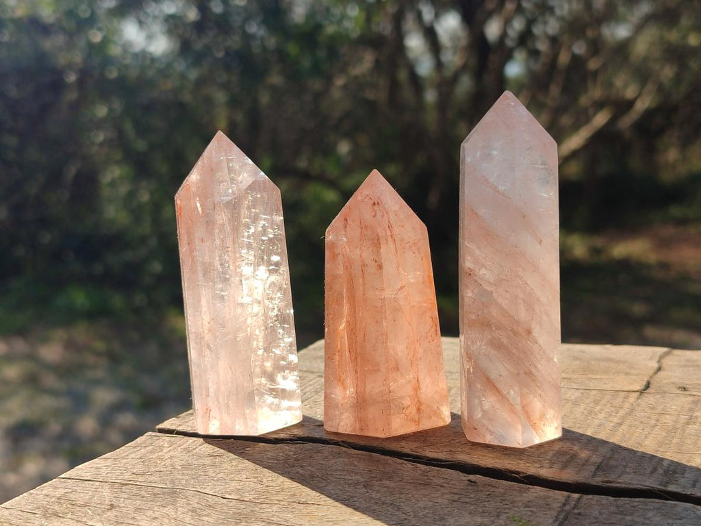 Polished Red Hematoid Quartz Display Crystals x 12 From Madagascar - Toprock Gemstones and Minerals 