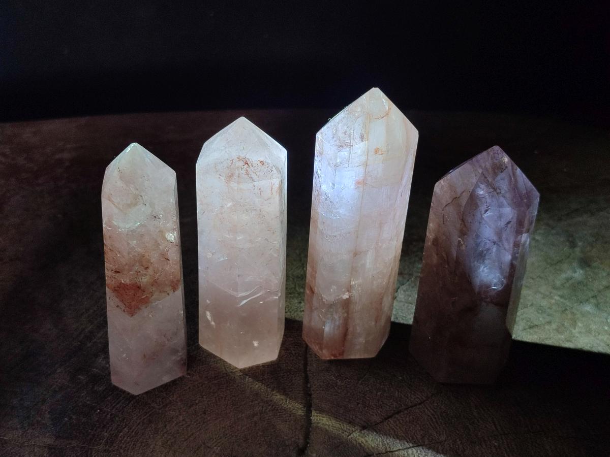 Polished Red Hematoid Quartz Display Crystals x 12 From Madagascar - Toprock Gemstones and Minerals 