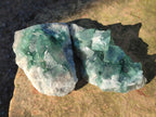 Natural Green Cubic Fluorite Specimens x 12 From Mandrosonoro, Madagascar - Toprock Gemstones and Minerals 