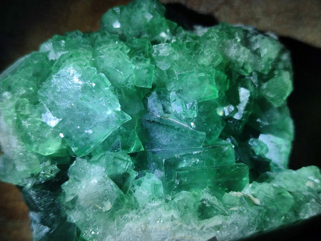 Natural Green Cubic Fluorite Specimens x 12 From Mandrosonoro, Madagascar - Toprock Gemstones and Minerals 