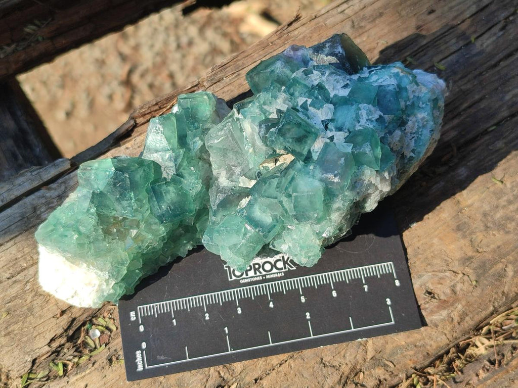 Natural Green Cubic Fluorite Specimens x 12 From Mandrosonoro, Madagascar - Toprock Gemstones and Minerals 