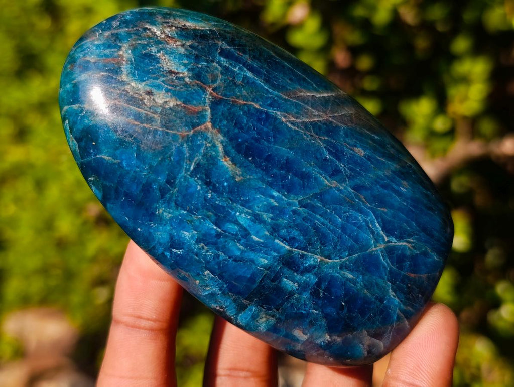 Polished Blue Apatite Standing Display Pieces x 6 From Betroka, Madagascar - Toprock Gemstones and Minerals 