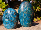 Polished Blue Apatite Standing Display Pieces x 6 From Betroka, Madagascar - Toprock Gemstones and Minerals 