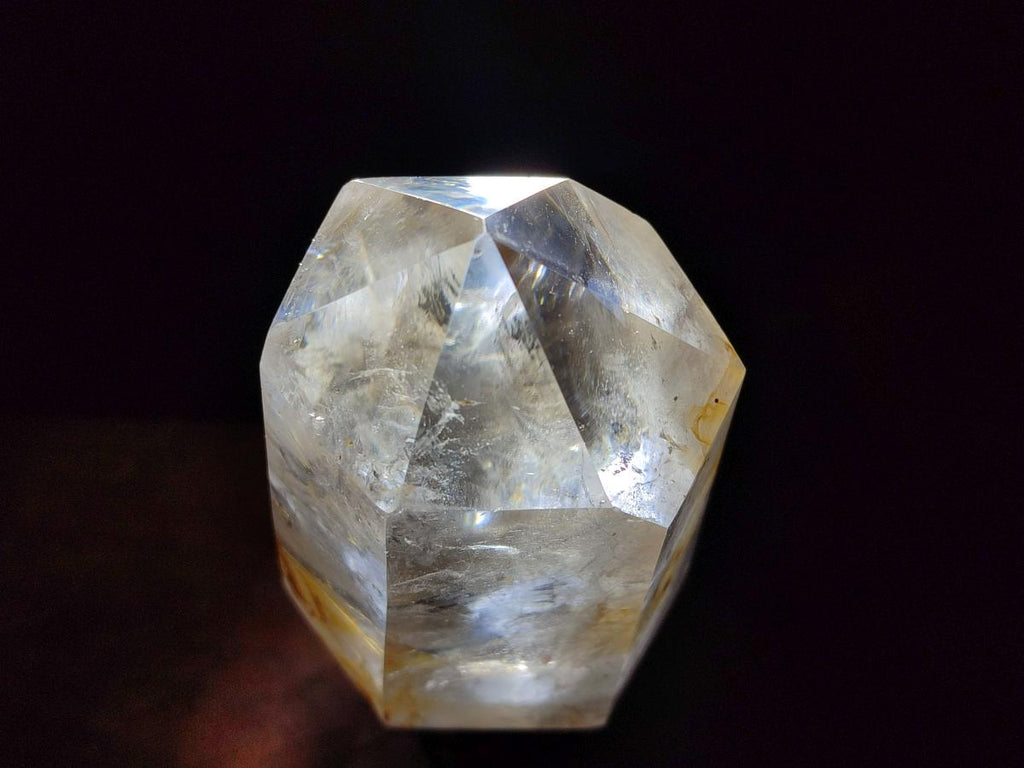 Polished Large Clear Quartz Display Crystals with Limonite Veils x 2 From Madagascar - Toprock Gemstones and Minerals 