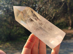 Polished Large Clear Quartz Display Crystals with Limonite Veils x 2 From Madagascar - Toprock Gemstones and Minerals 