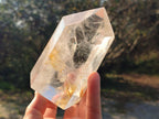 Polished Large Clear Quartz Display Crystals with Limonite Veils x 2 From Madagascar - Toprock Gemstones and Minerals 