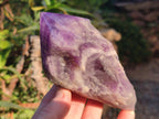 Polished Chevron Amethyst Witches Hat Crystals x 4 From Zambia - Toprock Gemstones and Minerals 