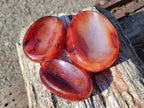 Polished Carnelian Agate Gemstone Bowls x 12 From Madagascar - Toprock Gemstones and Minerals 