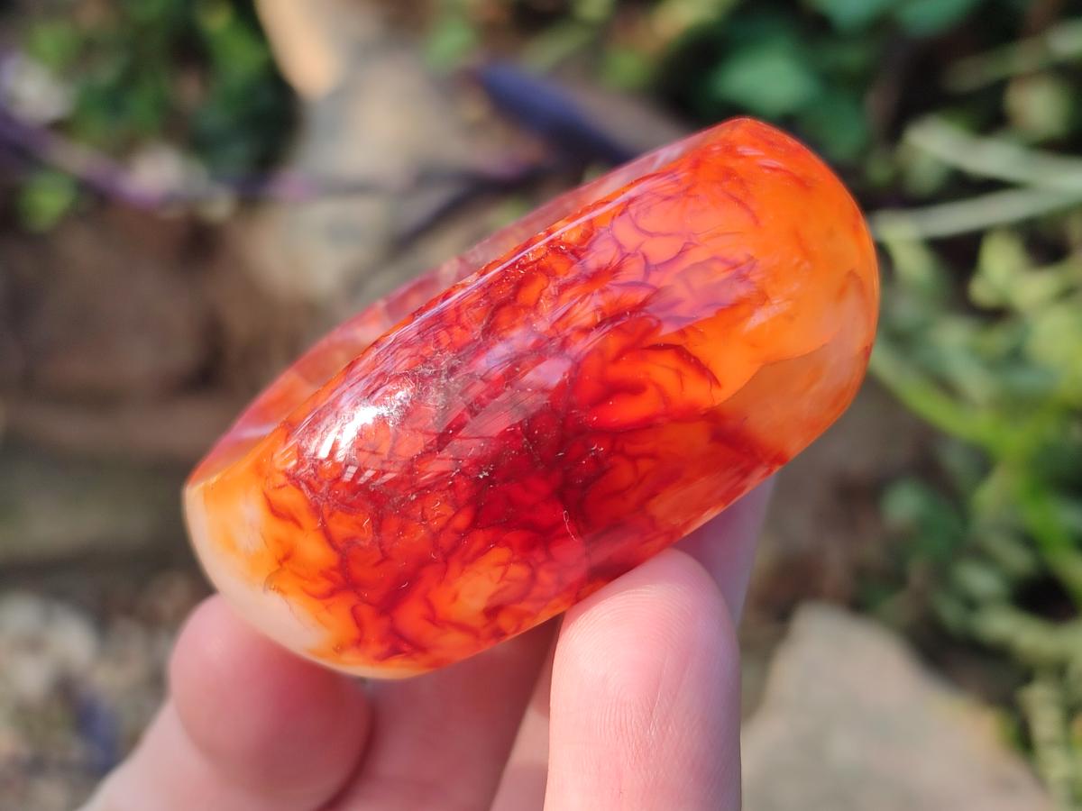 Polished Carnelian Agate Gemstone Bowls x 12 From Madagascar - Toprock Gemstones and Minerals 