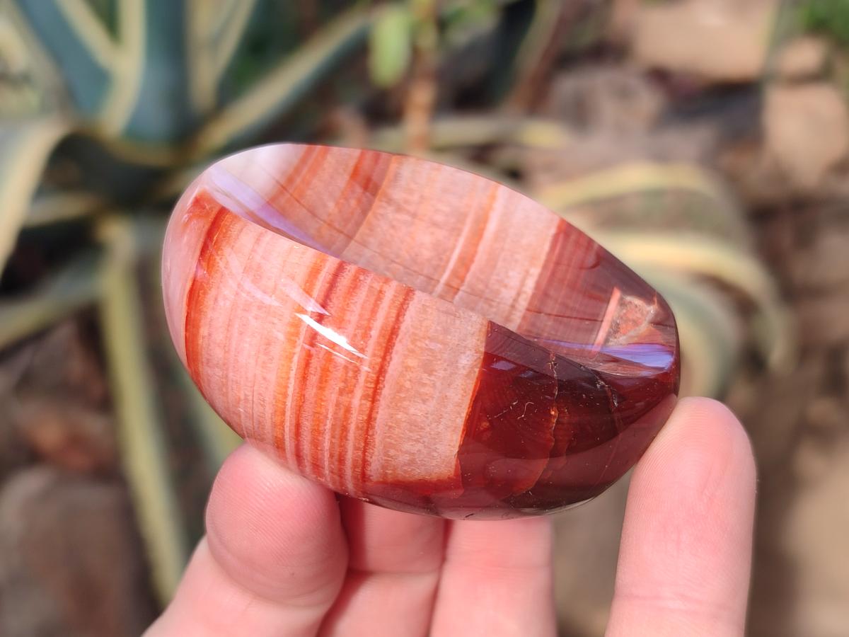 Polished Carnelian Agate Gemstone Bowls x 12 From Madagascar - Toprock Gemstones and Minerals 