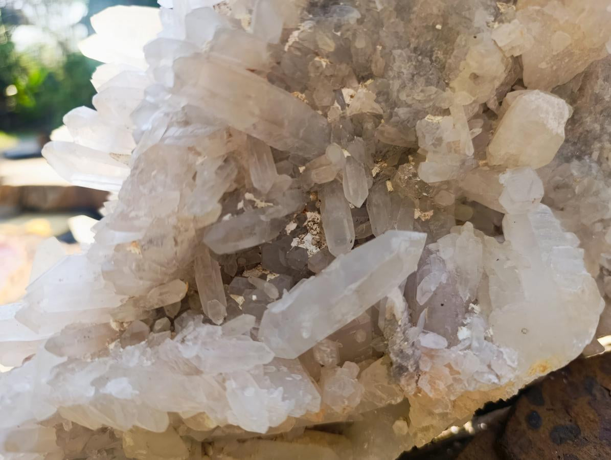Natural XL Clear Quartz Crystal Cluster x 1 From Madagascar - Toprock Gemstones and Minerals 