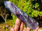 Polished Watermelon Fluorite Display Crystals x 3 From Uis, Namibia - Toprock Gemstones and Minerals 
