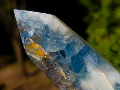 Polished Watermelon Fluorite Display Crystals x 3 From Uis, Namibia - Toprock Gemstones and Minerals 