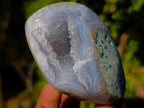 Polished Blue Lace Agate Standing Display Pieces and Free Forms x 6 From Nsanje, Malawi - Toprock Gemstones and Minerals 