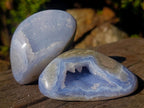 Polished Blue Lace Agate Standing Display Pieces and Free Forms x 6 From Nsanje, Malawi - Toprock Gemstones and Minerals 