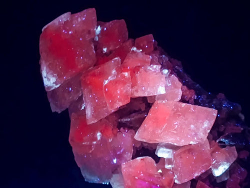 Natural Stacked Rhombohedral Calcite Specimens with Phosphorus Aragonite x 2 From Albert's Mountain, Lesotho - Toprock Gemstones and Minerals 