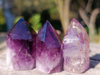 Polished Mini Window Amethyst Crystals x 35 From Akansobe, Madagascar - Toprock Gemstones and Minerals 
