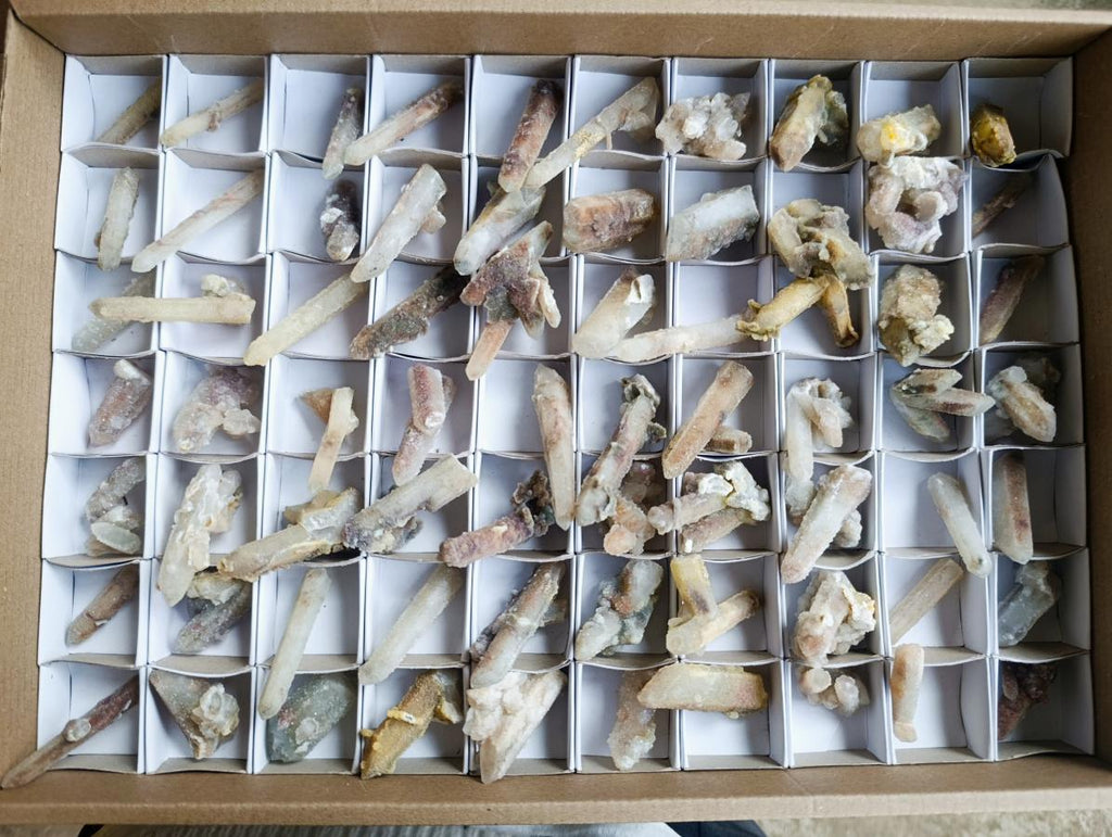 Natural Drusy Fairy Spirit Quartz Crystals x 70 From Boekenhouthoek, South Africa - Toprock Gemstones and Minerals 