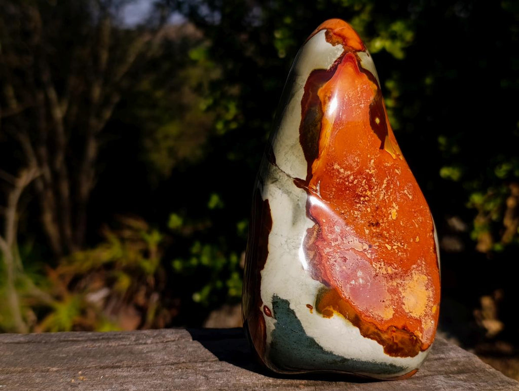 Polished Large Polychrome Jasper Standing Display Pieces x 2 From NW Coast, Madagascar - Toprock Gemstones and Minerals 