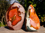 Polished Large Polychrome Jasper Standing Display Pieces x 2 From NW Coast, Madagascar - Toprock Gemstones and Minerals 