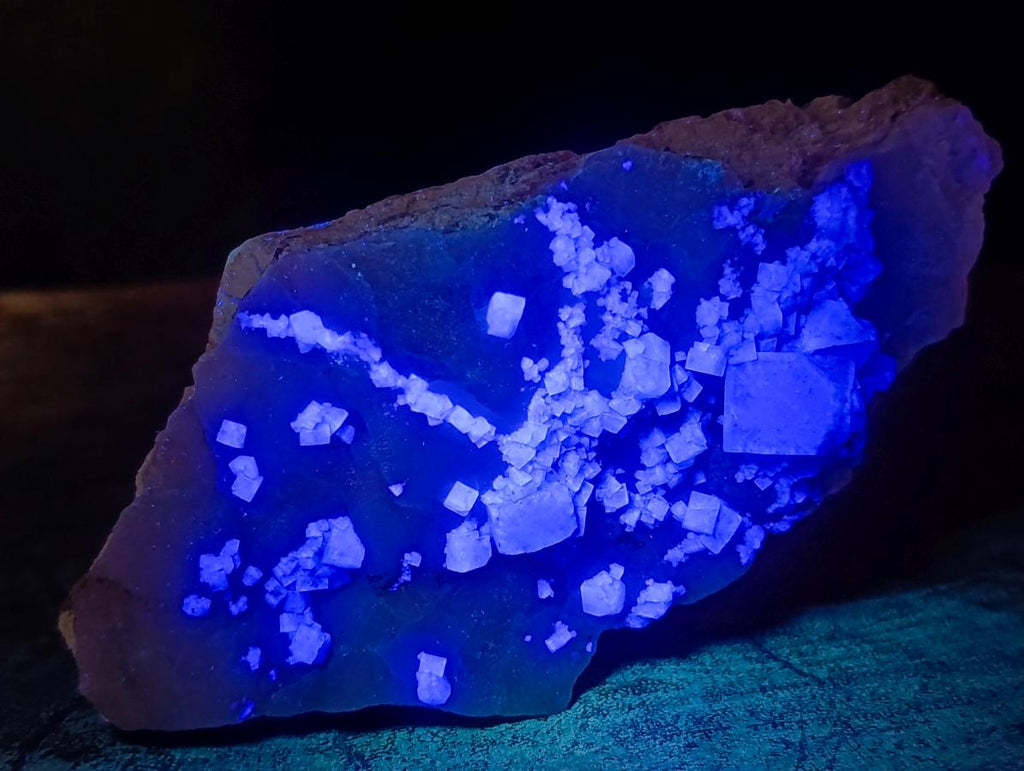 Natural Green Cubic Fluorite Specimens x 3 From Mandrosonoro, Madagascar - Toprock Gemstones and Minerals 