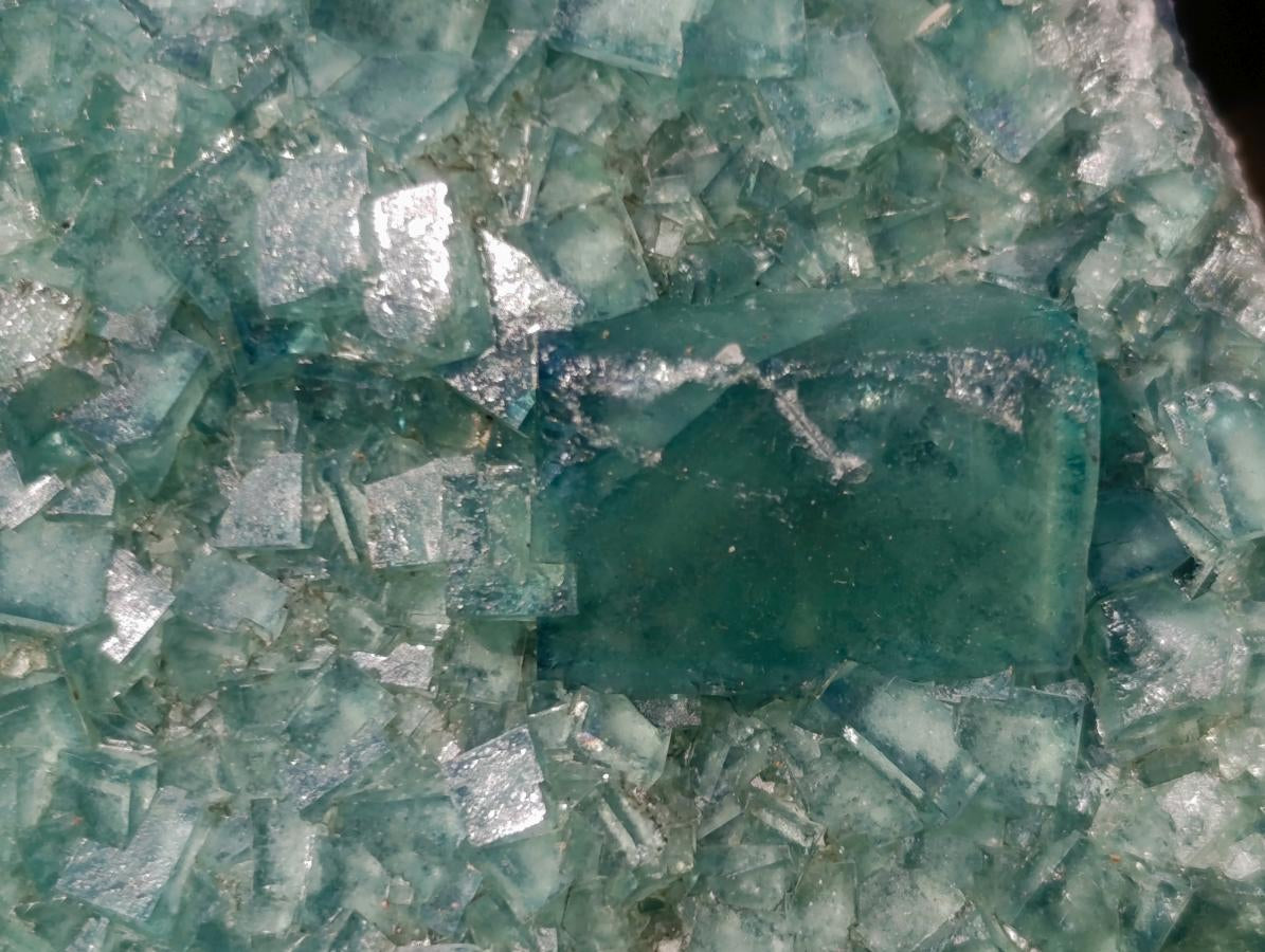 Natural Green Cubic Fluorite Specimens x 3 From Mandrosonoro, Madagascar - Toprock Gemstones and Minerals 