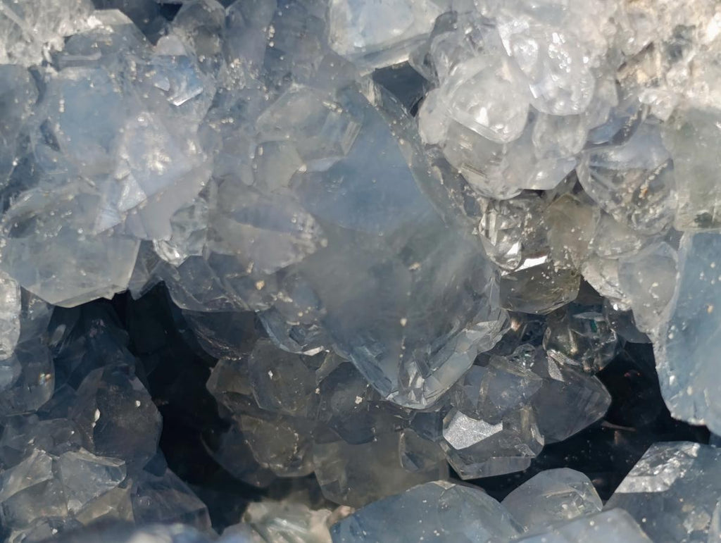 Natural Large Blue Celestite Geode Specimen x 1 From Sakoany, Madagascar - Toprock Gemstones and Minerals 