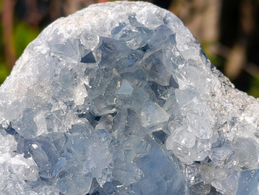 Natural Large Blue Celestite Geode Specimen x 1 From Sakoany, Madagascar - Toprock Gemstones and Minerals 