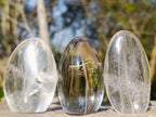 Polished Rock Crystal Standing Display Pieces x 12 From Amoron’i Mania, Madagascar
