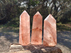 Polished Red Hematoid Quartz Display Crystals x 6 From Ambatondrazaka, Madagascar - Toprock Gemstones and Minerals 