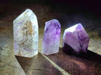 Polished Mini Dark Window Amethyst Crystals x 70 From Akansobe, Madagascar - Toprock Gemstones and Minerals 