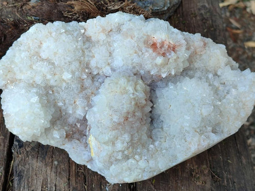 Polished Drusy Cristobalite Snow White Quartz Cluster x 1 from Madagascar - Toprock Gemstones and Minerals 