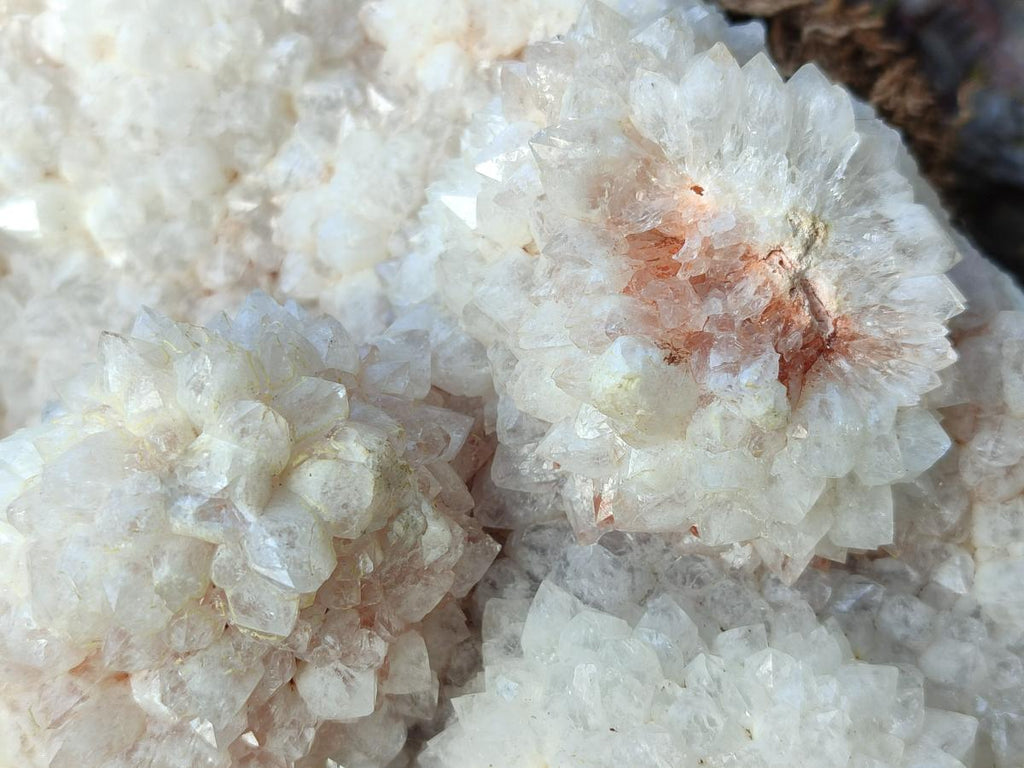 Polished Drusy Cristobalite Snow White Quartz Cluster x 1 from Madagascar - Toprock Gemstones and Minerals 