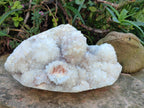 Polished Drusy Cristobalite Snow White Quartz Cluster x 1 from Madagascar - Toprock Gemstones and Minerals 