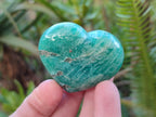 Polished Amazonite Standing Display Pieces and Hearts x 6 From Madagascar - Toprock Gemstones and Minerals 