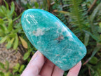 Polished Amazonite Standing Display Pieces and Hearts x 6 From Madagascar - Toprock Gemstones and Minerals 