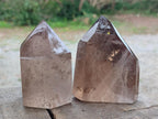 Polished Smokey Quartz Crystals x 3 From Madagascar - Toprock Gemstones and Minerals 